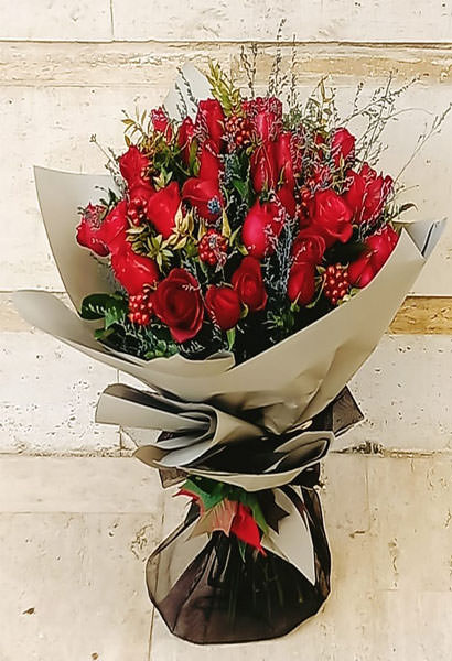 Kırmızı Gül Buketi Özel Tasarım